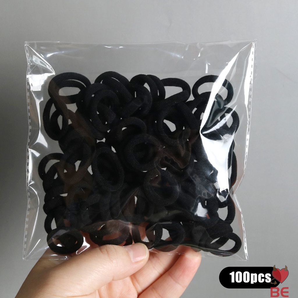 YADORNOS Set 100 Dây Buộc Tóc Co Giãn Nhiều Màu Sắc Thời Trang Cho Nữ