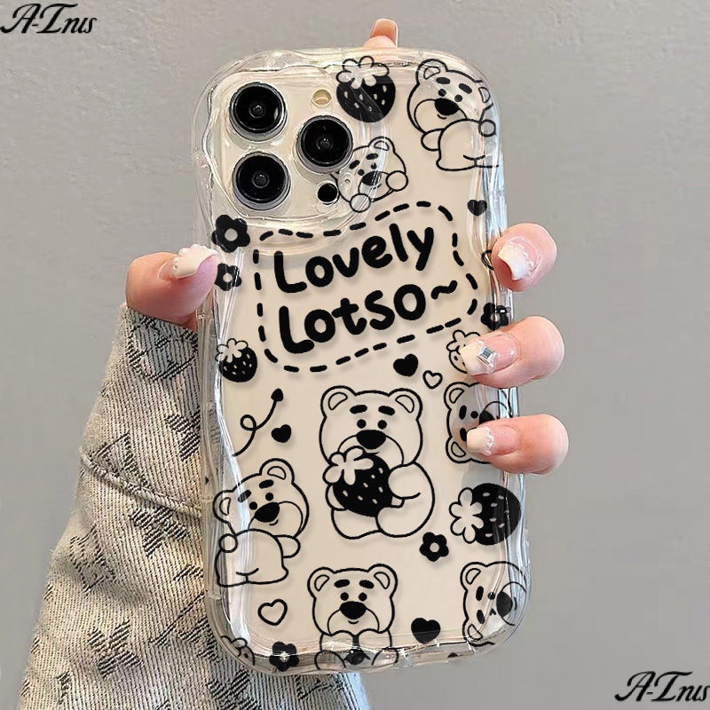 ✅Ốp Điện Thoại Mềm Trong Suốt Chống Sốc In Hình Gấu Cho iPhone14 / 13promax 12 / 11 7 / 8p xs / r