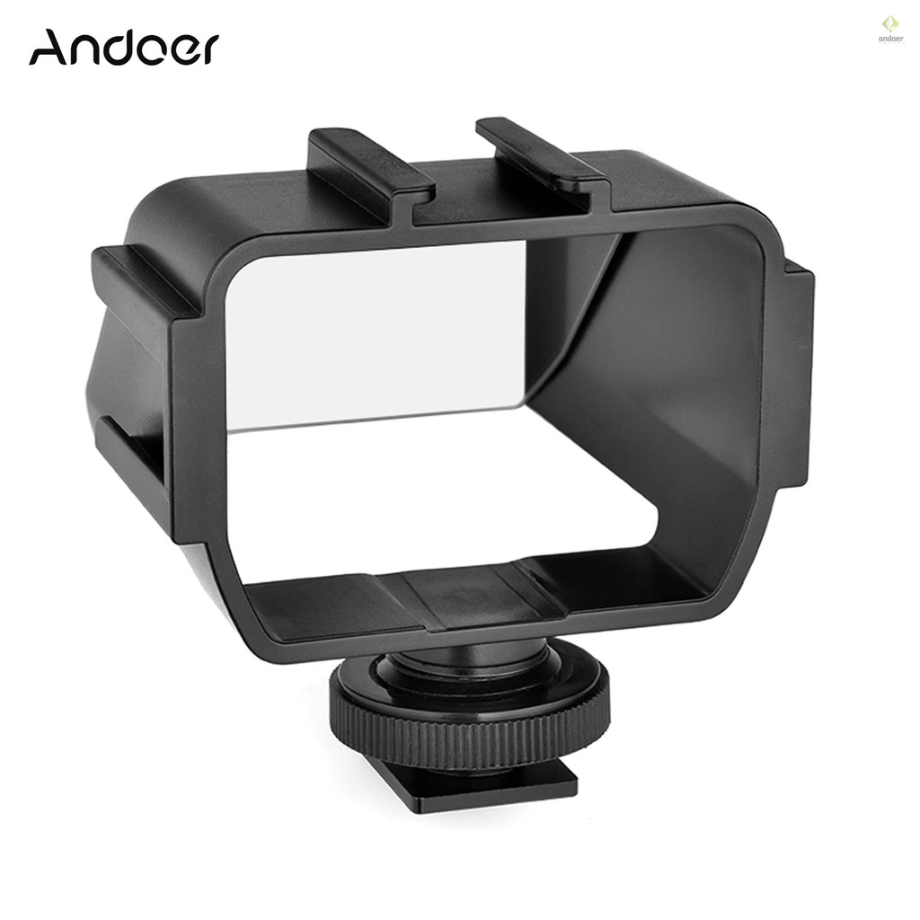 Màn Hình Lật Với 3 Giá Đỡ Micro Mini Thông Dụng Cho Máy Ảnh Andoer
