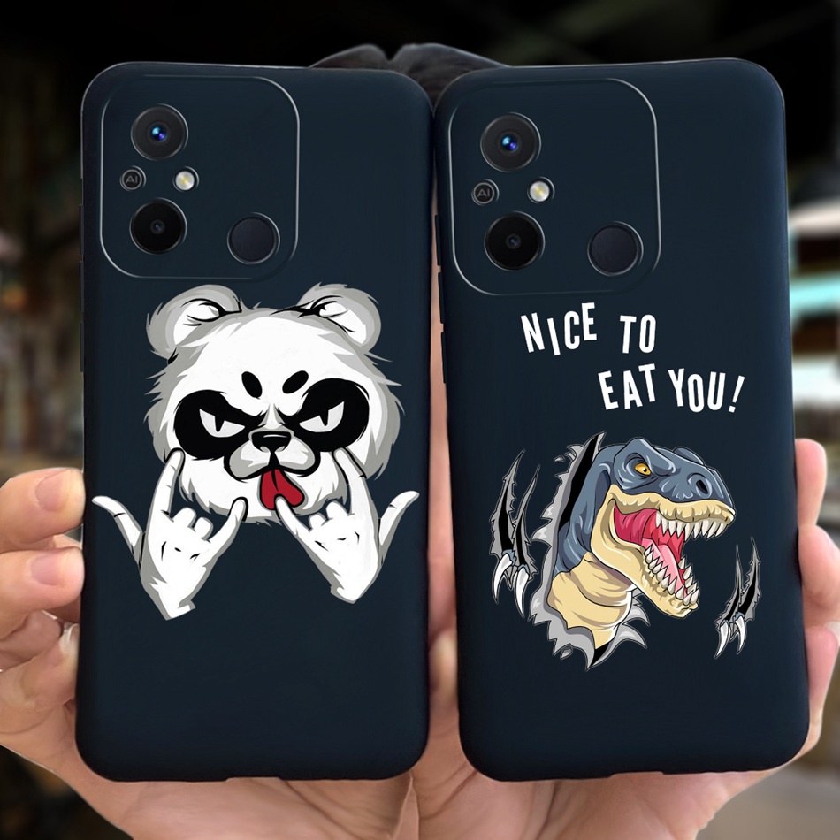 Ốp Điện Thoại Silicon Mềm Màu Kẹo Hình Bò Sữa Phi Hành Gia Cho Xiaomi Redmi 12C 11A 2023 Redmi12c 4G