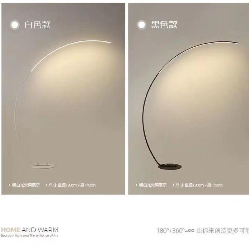 Đèn sàn tối giản dáng cong phong cách Bắc Âu Thanhshoptn