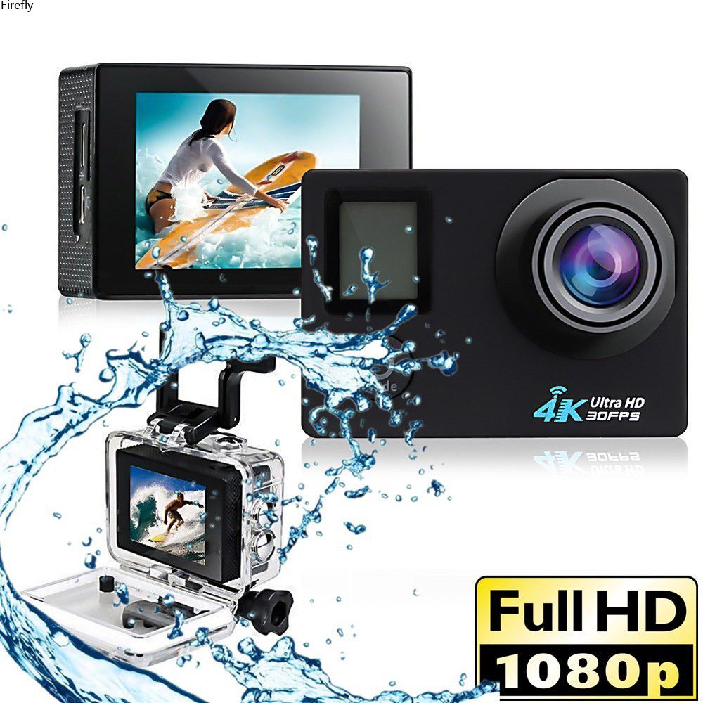 Coza Camera Wifi Màn Hình Kép Camera Du Lịch 4K Camera Hành Động Ngoài Trời Camera Lặn Dv Chống Nước Hd Dvr Camera Video Mini Dv