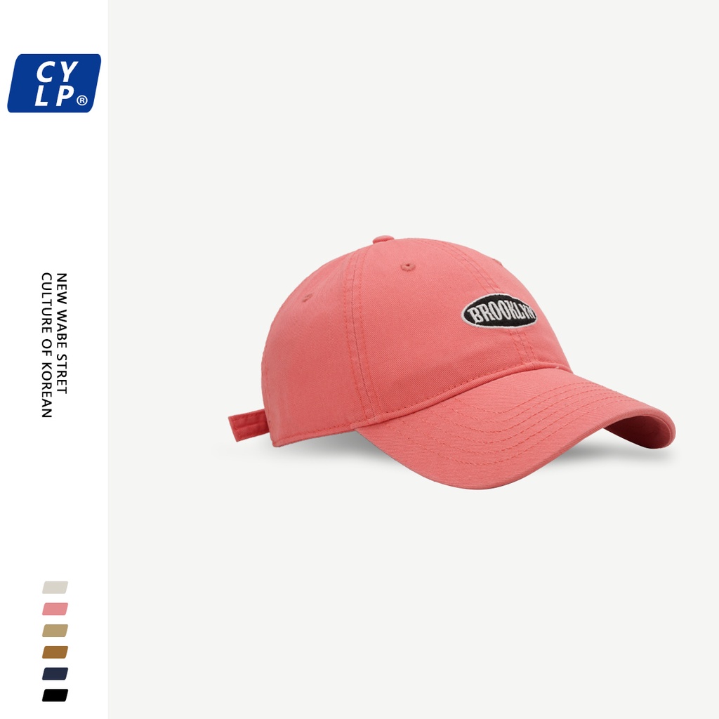 Mũ Lưỡi Trai Mềm Thêu Chữ Phong Cách Đường Phố Hàn Quốc Thời Trang Xuân Hè Cho Cặp Đôi