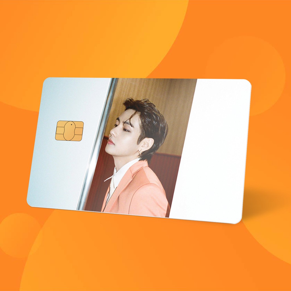 Miếng Dán Thẻ Card Taehyung BTS Edisi-3 | SKIN ATM, Thẻ Chung Cư Trang Trí - Chất Liệu Decal Vinyl Chống Nước