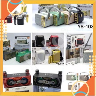 [5🌟][FREESHIP] LOA BLUETOOTH KARAOKE YS-103, YS-220, YS-102, YS-215, YS-205, YS-104, YS-209 TẶNG KÈM MIC [SALE]