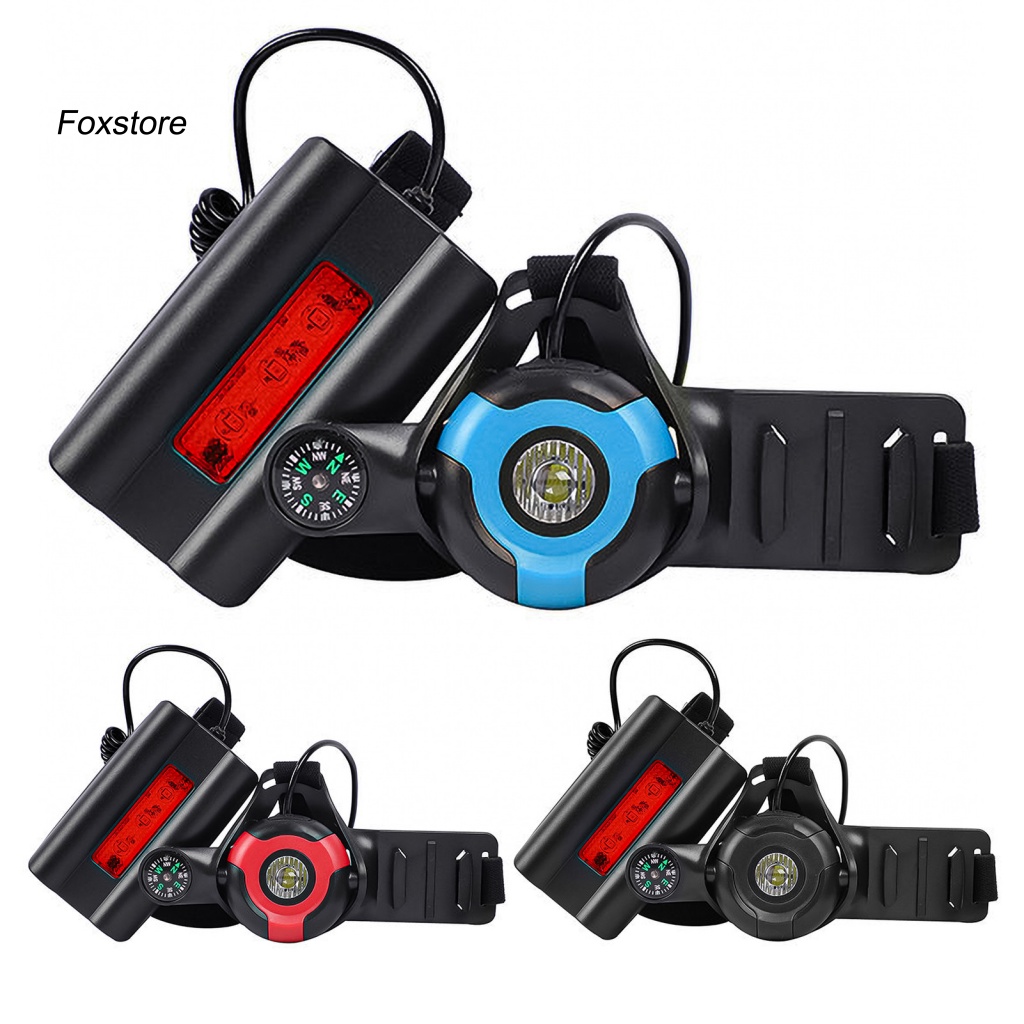 Đèn Đeo Trước Ngực Bằng ABS Chống Thấm Nước Kèm La Bàn Tiện Dụng Cho Chạy Bộ Ban Đêm