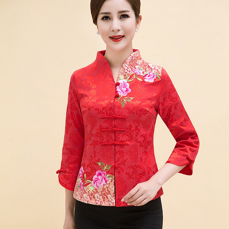 Áo Kiểu Retro Trung Hoa Thoáng Khí Thân Thiện Với Da