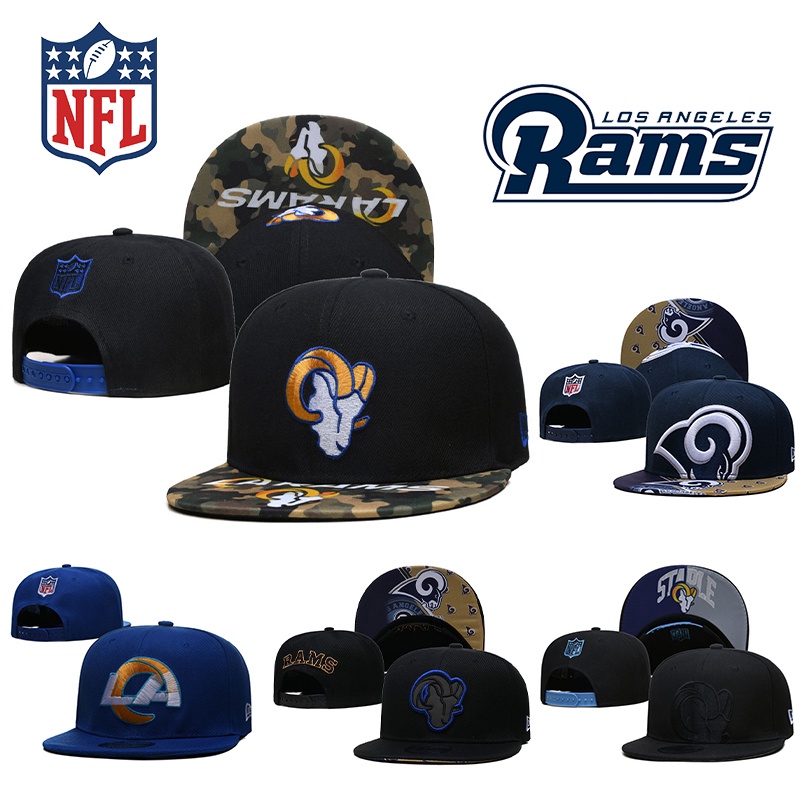 Nón Lưỡi Trai NFL Los Angeles Rams Chất Liệu Vải Bố
