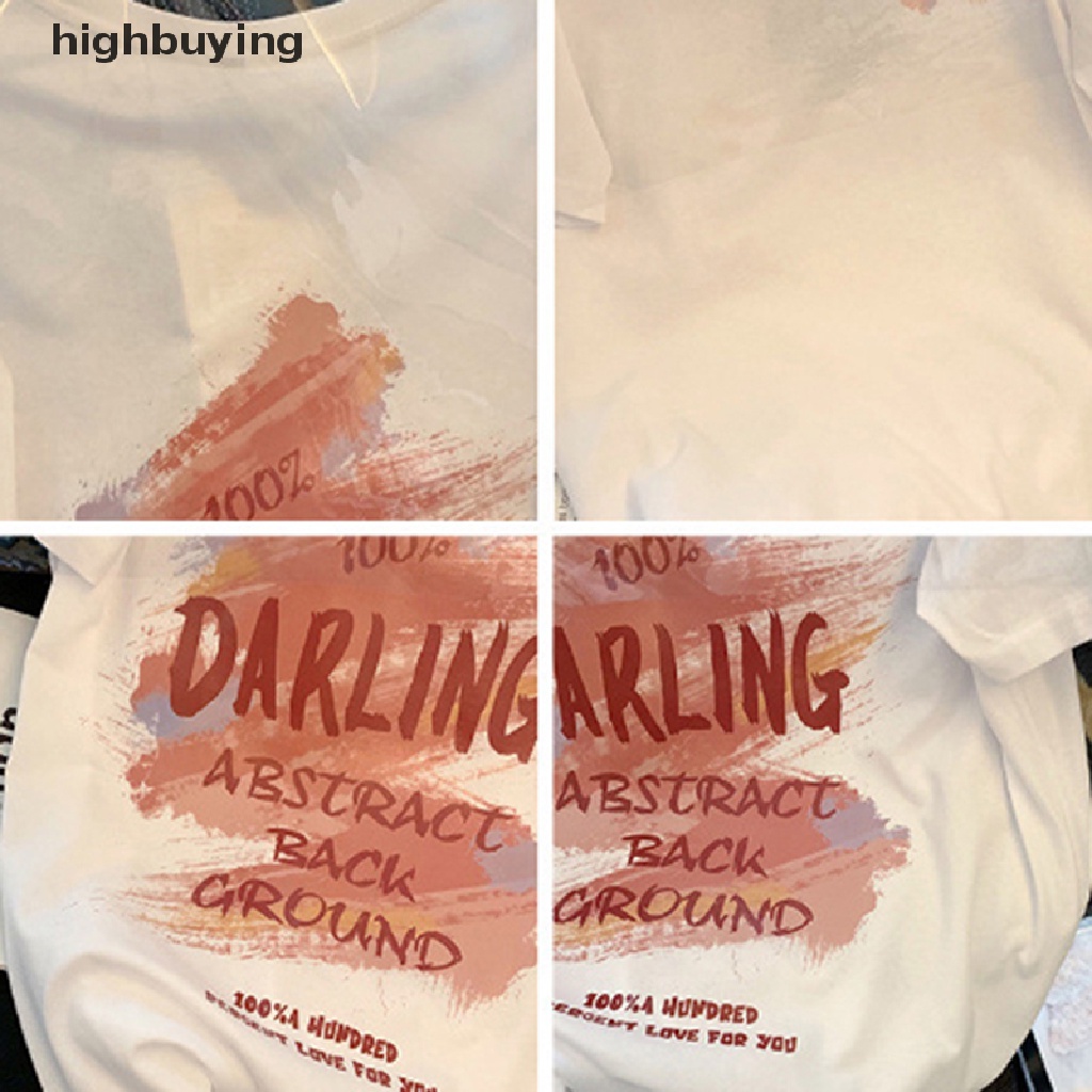 Áo Thun Tay Ngắn Cổ Tròn Dáng Rộng In Họa Tiết Thời Trang Mùa Hè Cho Nữ