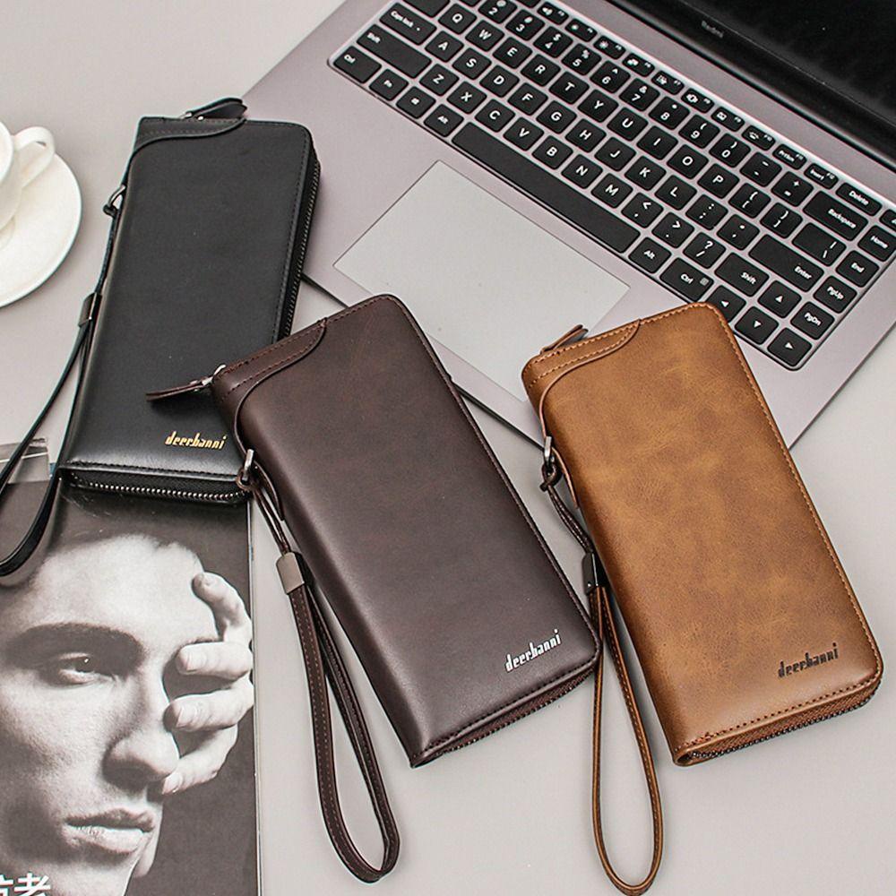 BEBETTERM Ví Nam Dài Sức Chứa Lớn Đựng Thẻ Tín Dụng / Tai Nghe / Tiền Xu