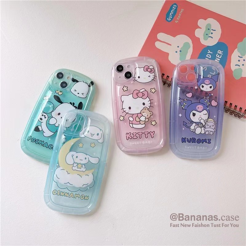 Ốp Điện Thoại Mềm Trong Suốt In Hình Mèo Hello Kitty Cho iPhone 14 Plus 14 13 12 11 Pro Max X Xr Xs Max 7 8 Plus