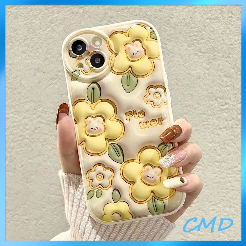 Ốp Lưng iPhone Bông hoa dễ thương 3D hiệu ứng hình ảnh đệm khí Cho Iphone  6 / 6S / 6splus / se / 7 / 7plus / 8 / 8plus / X / xs / xsmax / 11 / 12 / 13 / 14 / Plus / pro / pro max-5068