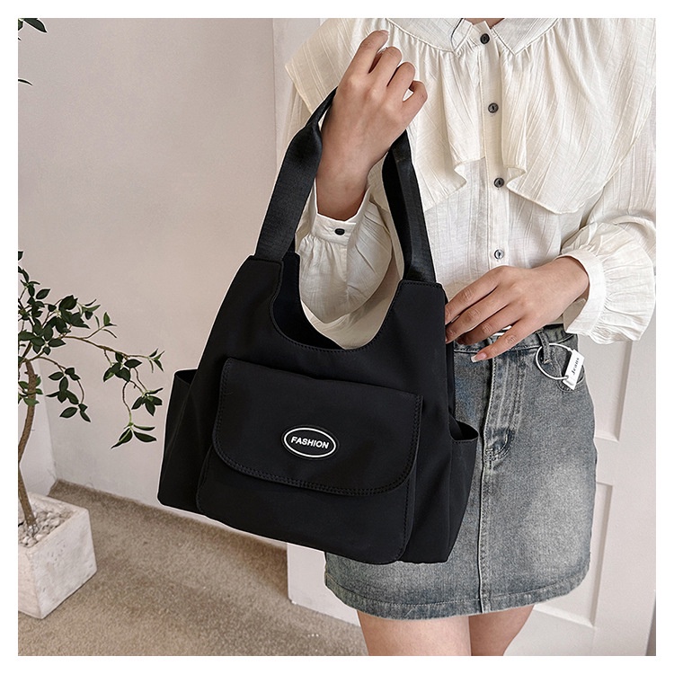 Túi vải Cỡ Lớn Có Khóa Kéo Thời Trang Hàn Quốc Cho Nữ