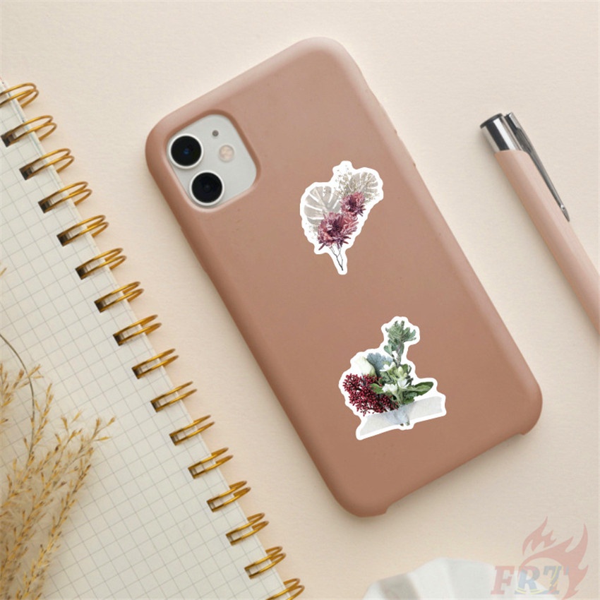 ❉ Miếng Dán Trang Trí Hình Hoa Phong Cách Vintage ❉ Bộ 40 Hình Dán Chống Thấm Nước Dùng Trang Trí Sổ Tay DIY