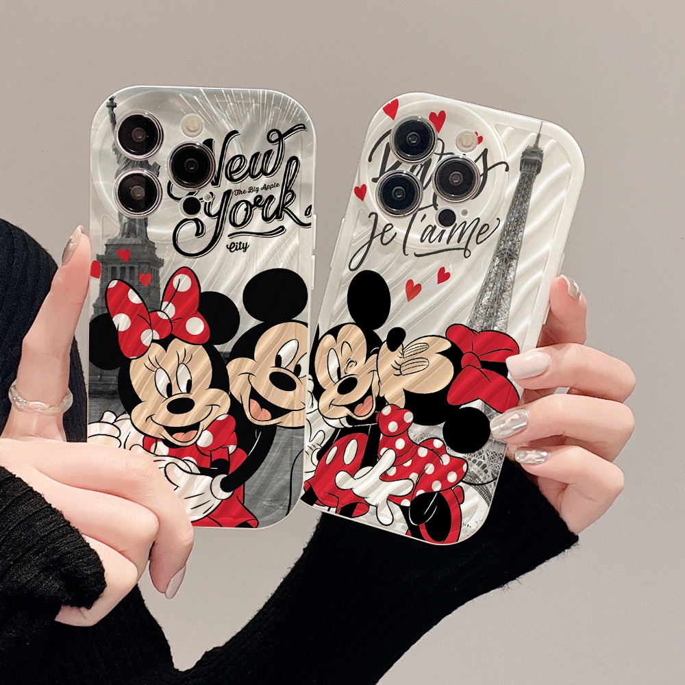 DISNEY Ốp Điện Thoại TPU Mềm Chống Sốc Hình mickey Minnie Cho IPhone 13 14 12 PRO mini 11 PRO Max Xs Max XR 7 8 Plus