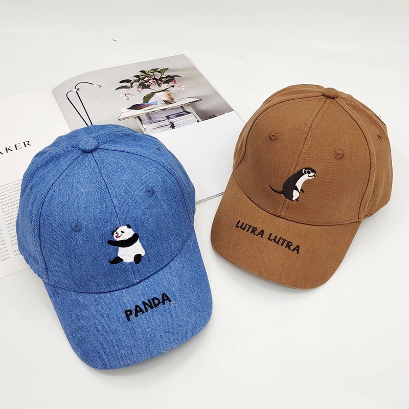 Mũ Lưỡi Trai Thêu Hình Động Vật Dễ Thương Cho Bé