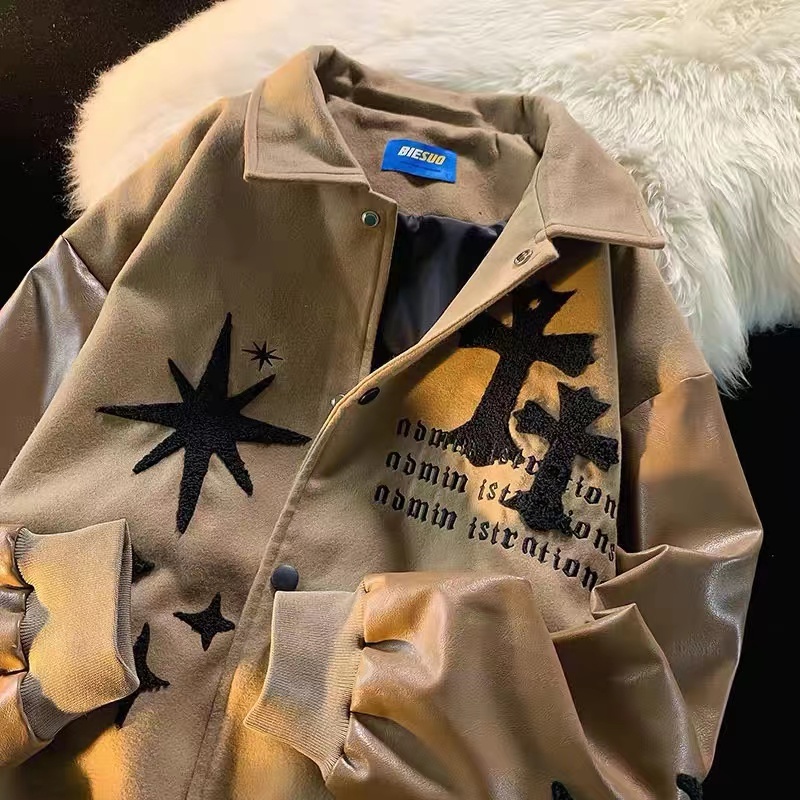 Áo Khoác Nam Dáng Rộng Phong Cách Hàn Quốc Cá Tính