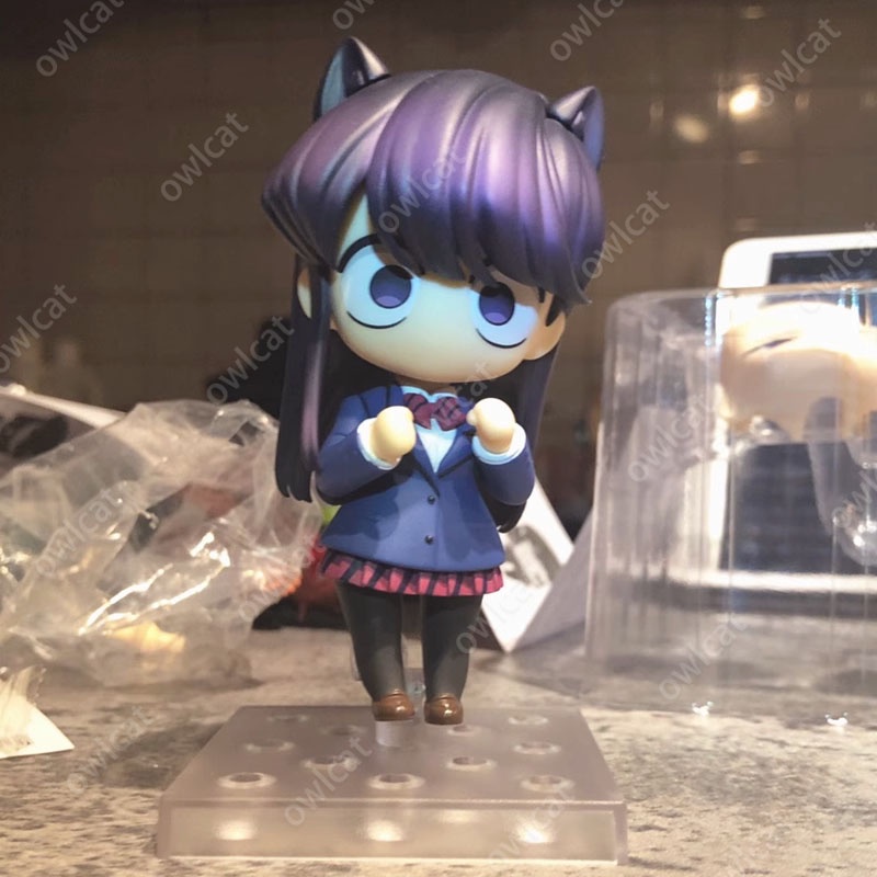 Mô Hình Nhân Vật Shouko Komi  1853# 10cm Action Figure JK Uniform Cat Girl Komi-san Is Bad at Communication Komi Can't Communicate PVC Packed in Box Model Nendoroid