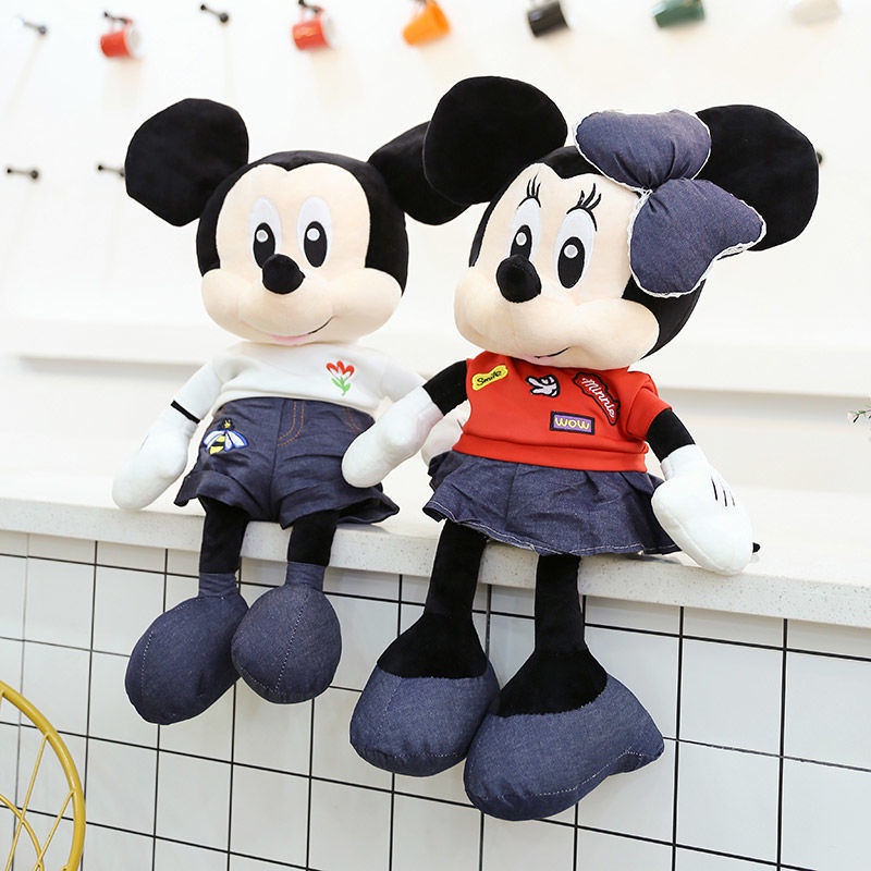 Thú Nhồi Bông Hình Chuột Mickey Minnie Xinh Xắn