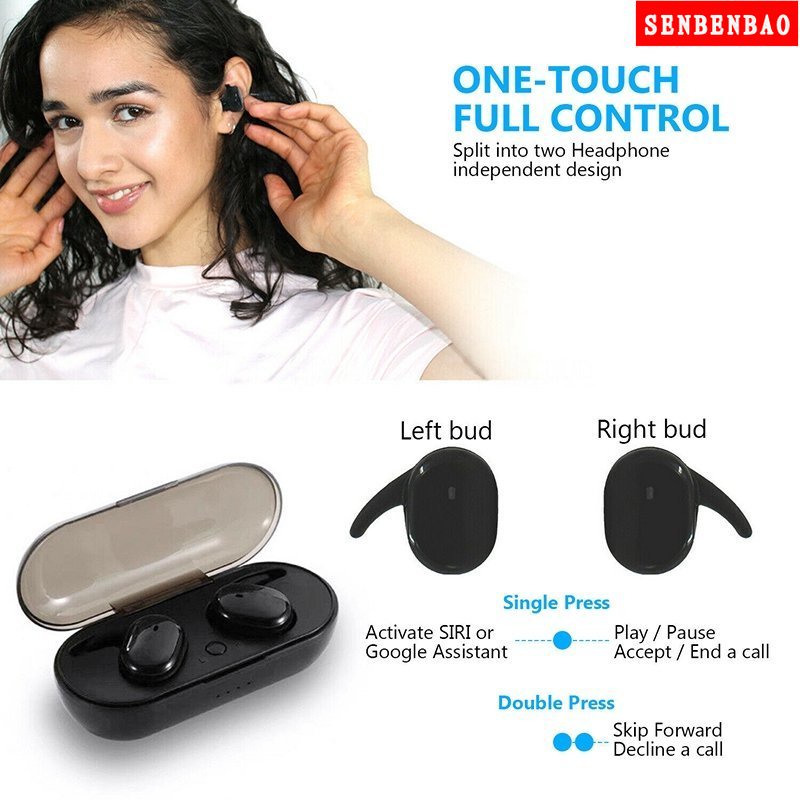 Tai Nghe Bluetooth 5.0 Nhét Tai Mini senbenbao Y30 TWS