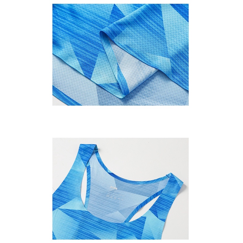 BBB Men’s Summer Color Print Quick Dry Sports Vest Sleeveless Marathon Running Training Basketball Loose Fit Vest