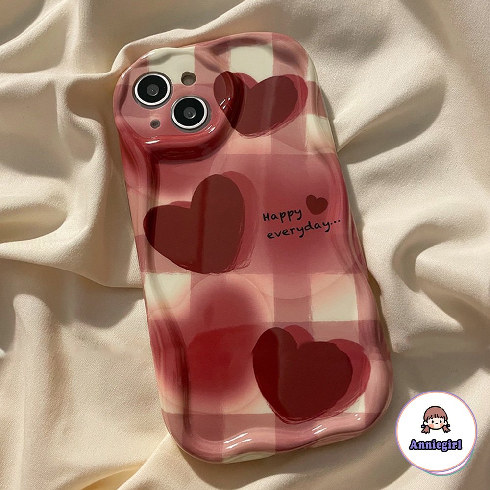 Ốp Điện Thoại Dẻo Họa Tiết Trái Tim Đỏ Rượu Phong Cách Cổ Điển Cho IPhone 11 Casing 14 Pro Max Ip 13 12 11 Pro Max 14 Pro Max