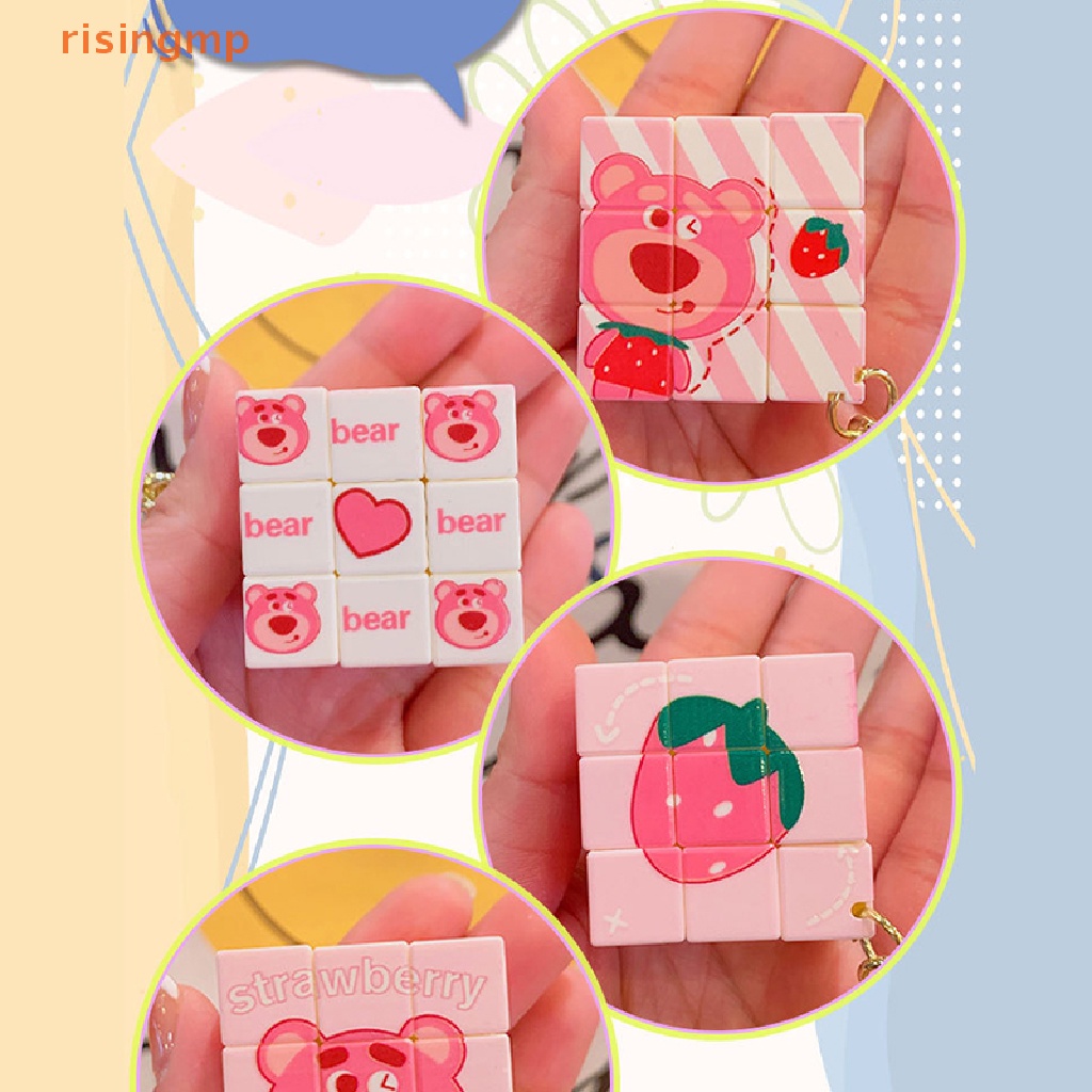 1 Móc Khóa Hình Gấu Và Dâu Tây Dễ Thương