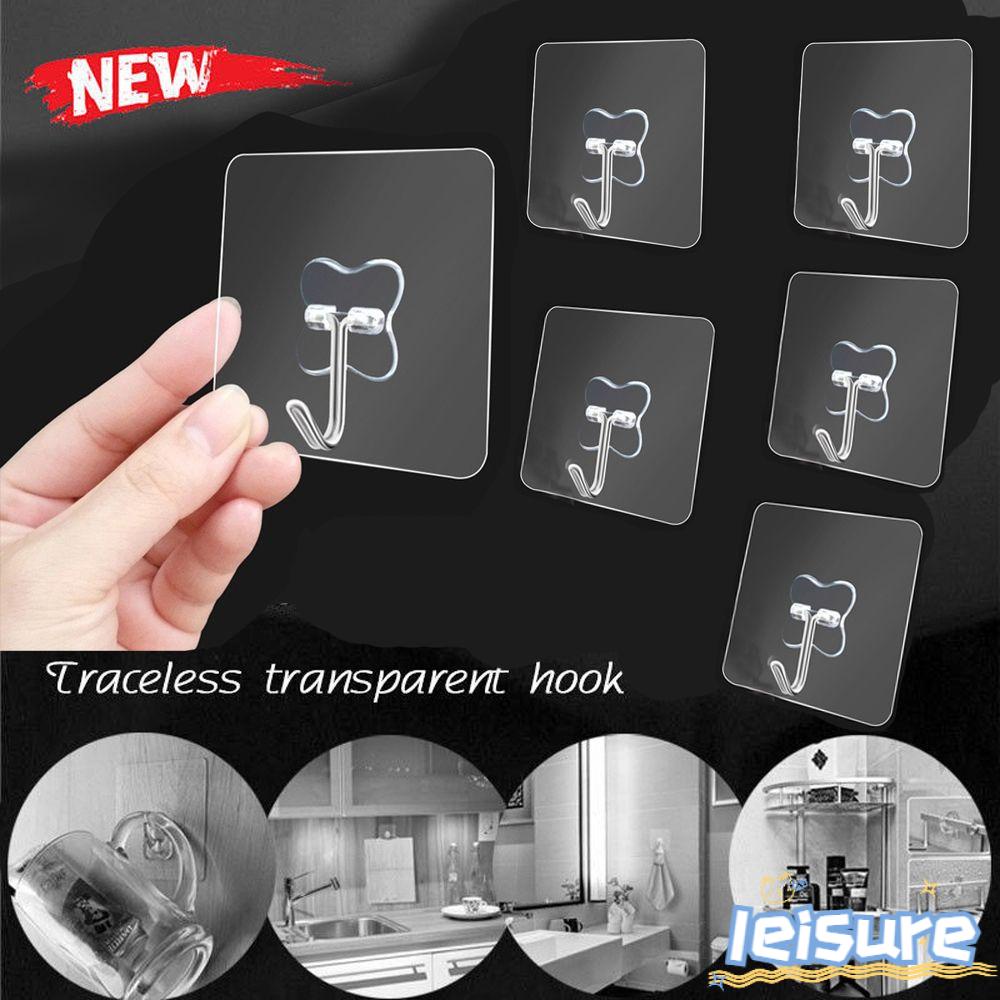 Bộ 1/6 cái móc dán tường treo đồ tiện lợi