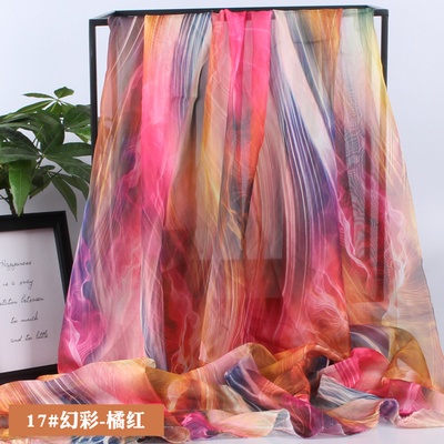Vải Lưới Màu gradient 3D Dùng May Trang Phục Phong Cách Trung Hoa