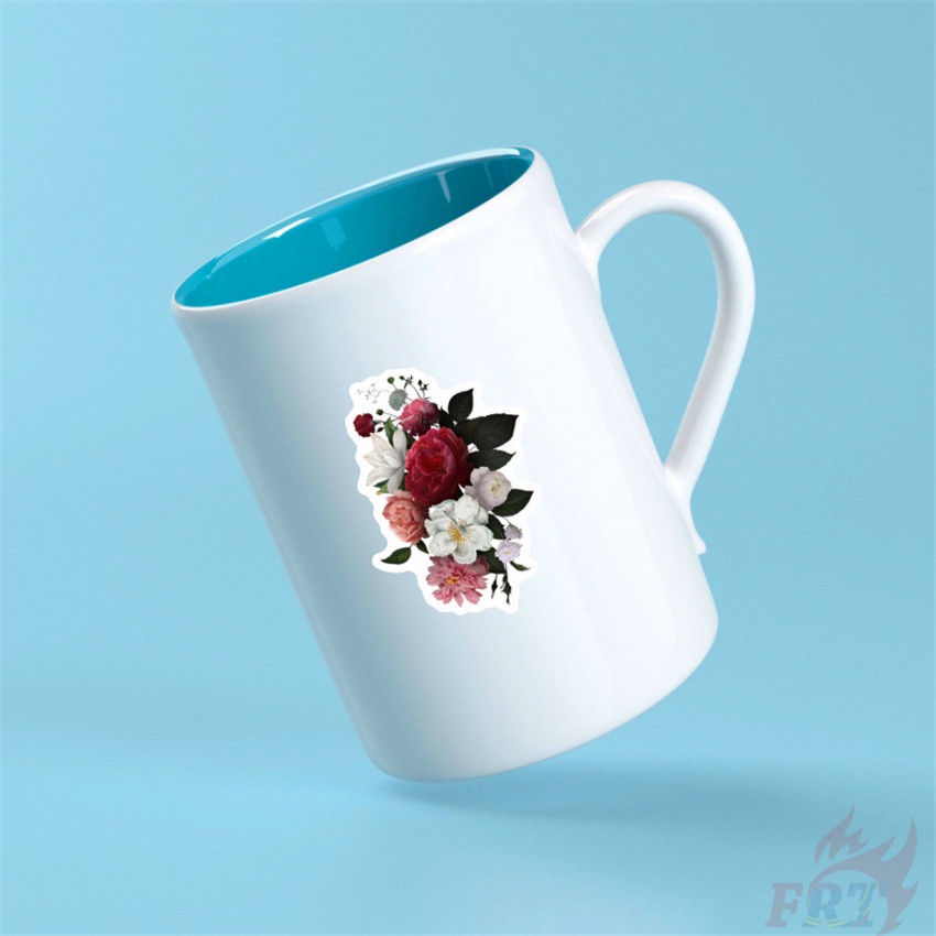 ❉ Miếng Dán Trang Trí Hình Hoa Phong Cách Vintage ❉ Bộ 40 Hình Dán Chống Thấm Nước Dùng Trang Trí Sổ Tay DIY