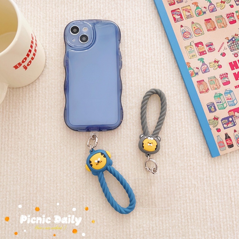 Dây Đeo Điện Thoại Bằng Silicon Họa Tiết Hoạt Hình Dễ Thương