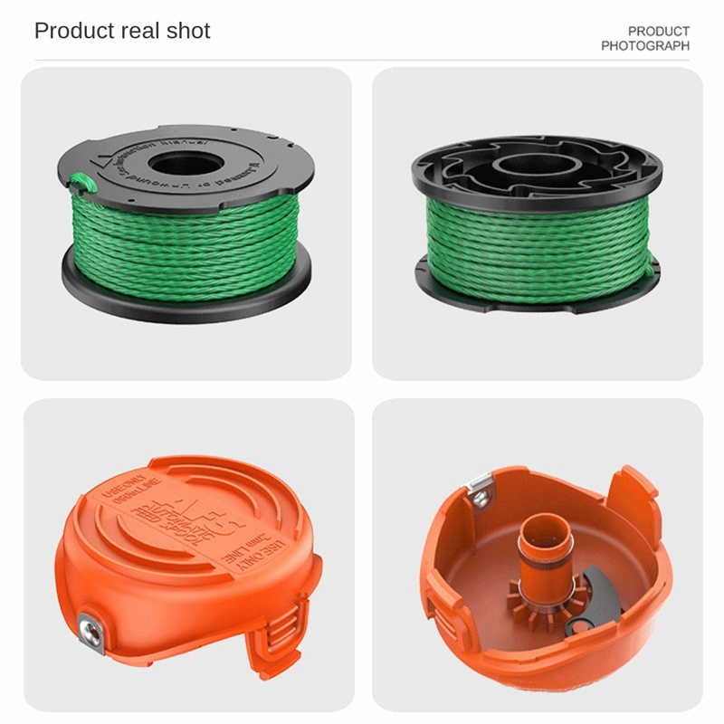 Bộ 4 Phụ Kiện Thay Thế Cho Máy Cắt Cỏ A6486 + Màu Đen90583594 Vỏ Bọc Ống Cuộn Thay Thế Cho Máy Câu Cá