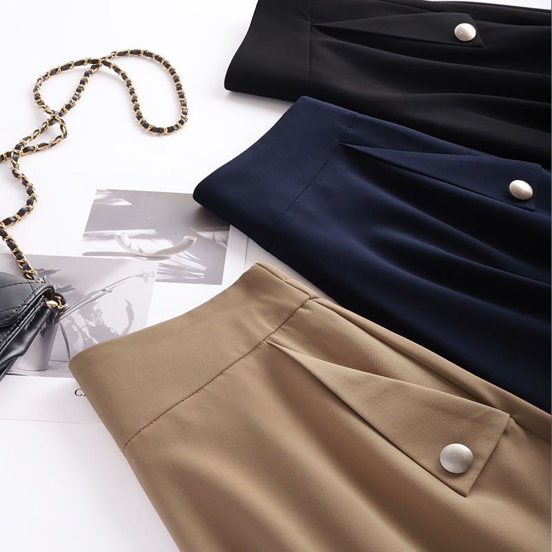 Chân Váy Chữ a Dáng Dài Có Túi Thời Trang Mùa Xuân Mới 2023