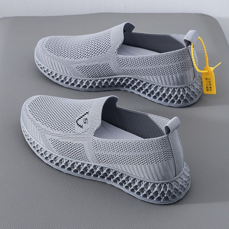 Hàng Có Sẵn Giày Lười Đế Bằng Thoáng Khí Thoải Mái Mùa Hè Có size Lớn Cho Nữ