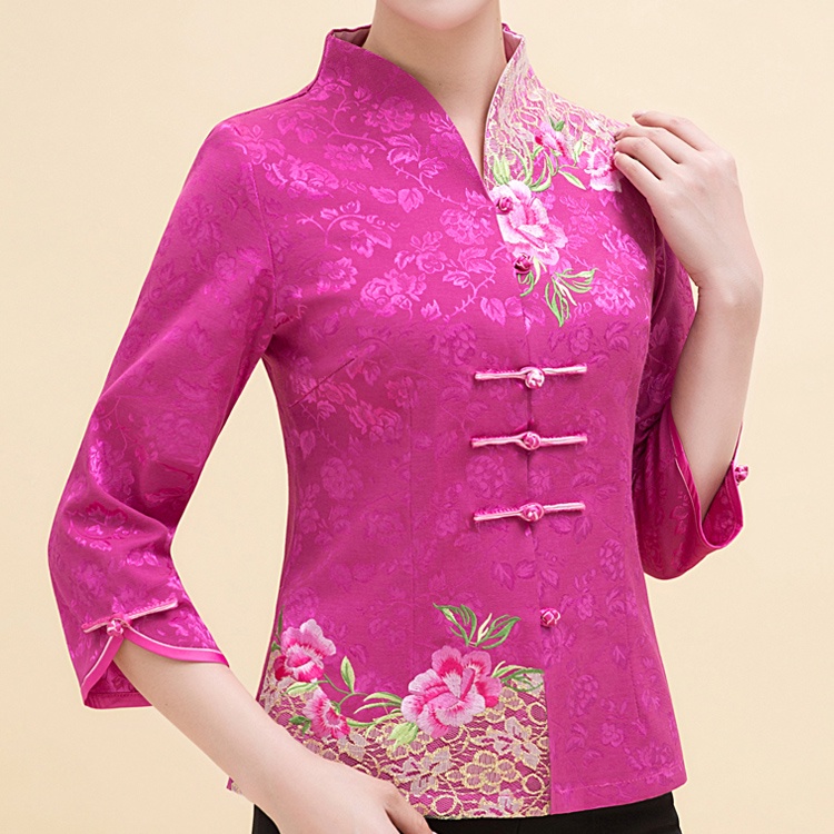 Áo Kiểu Retro Trung Hoa Thoáng Khí Thân Thiện Với Da