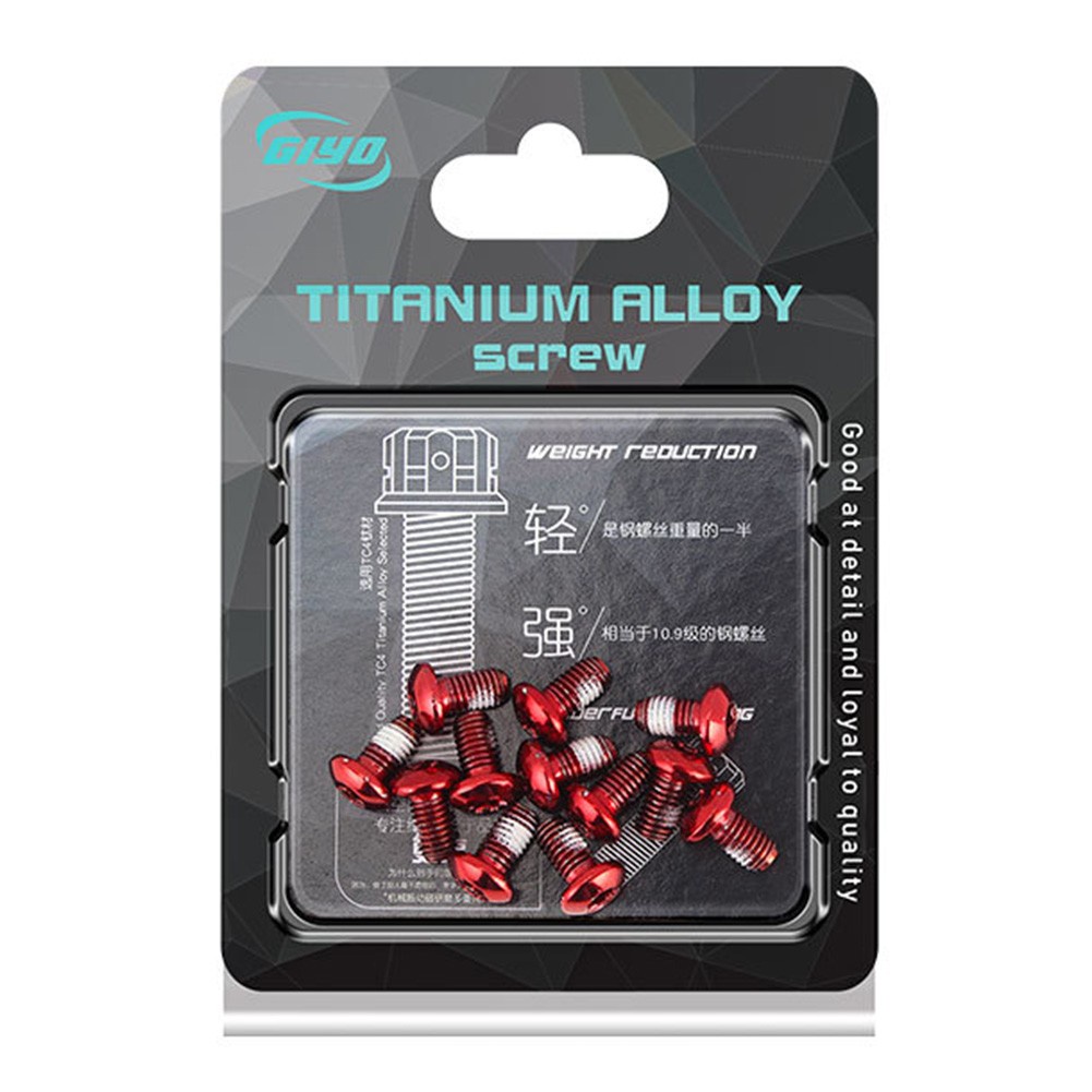 Set 12 Bu Lông Đĩa Phanh Bằng Thép Không Gỉ M5 X 9mm T25 Torx Dành Cho Xe Đạp Leo Núi