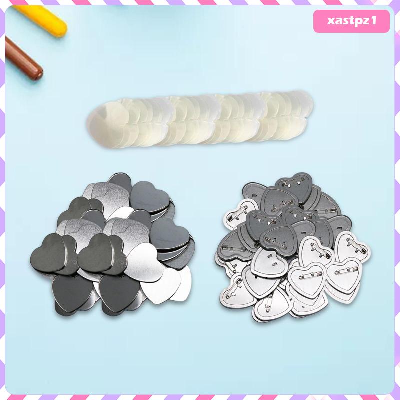 Set of 100 Blank Button Badges Metal Button Button Maker for Badge Making
