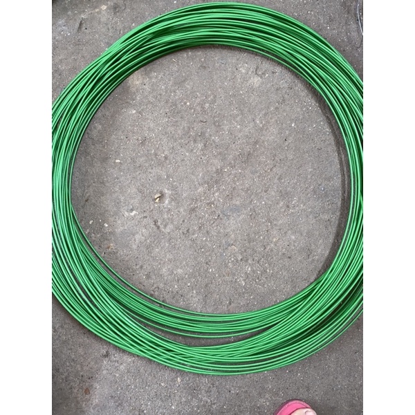 Dây thép bọc nhựa không rỉ loại 3.5 li - Dây thép màu xanh lá