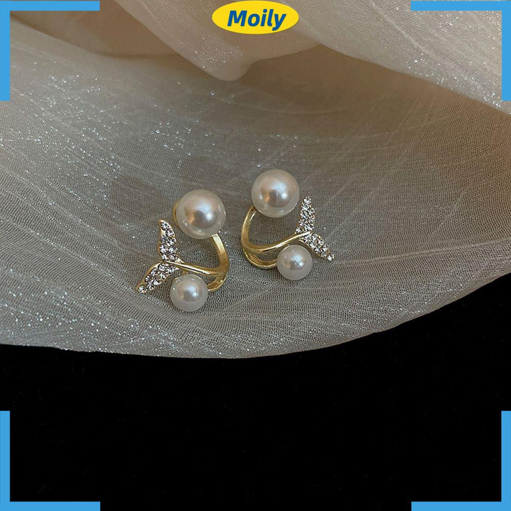 Bông Tai Hình Đuôi Cá Phong Cách Retro Sang Trọng