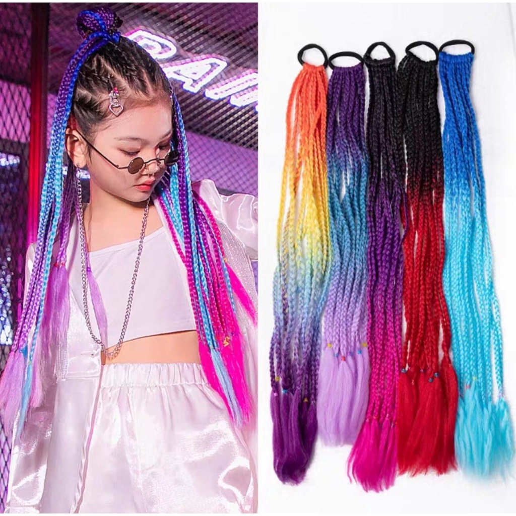 Tóc Giả Tết thời trang Phong Cách Hip Hop TeenGirl MyBaby