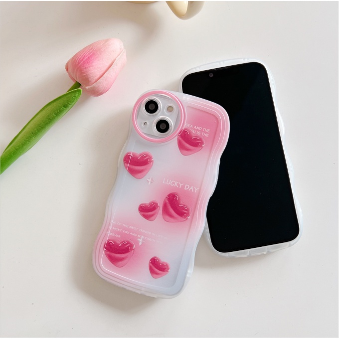 Ốp lưng Oppo A38 A58 A78 A17k A57 A77s A17 A52 A74 A16 A15 A15s A96 A93 A94 A76 A16k A55 A54 A92 A95 A12 A9 A5 A53 A31 2020 A5s A7 A83 A71 A3s A39 A16e Graffiti Pink love Wave edge soft phone case
