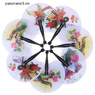 Summer Handheld Fan Chinese Folding Hand Fan Printed Paper Decorative gift