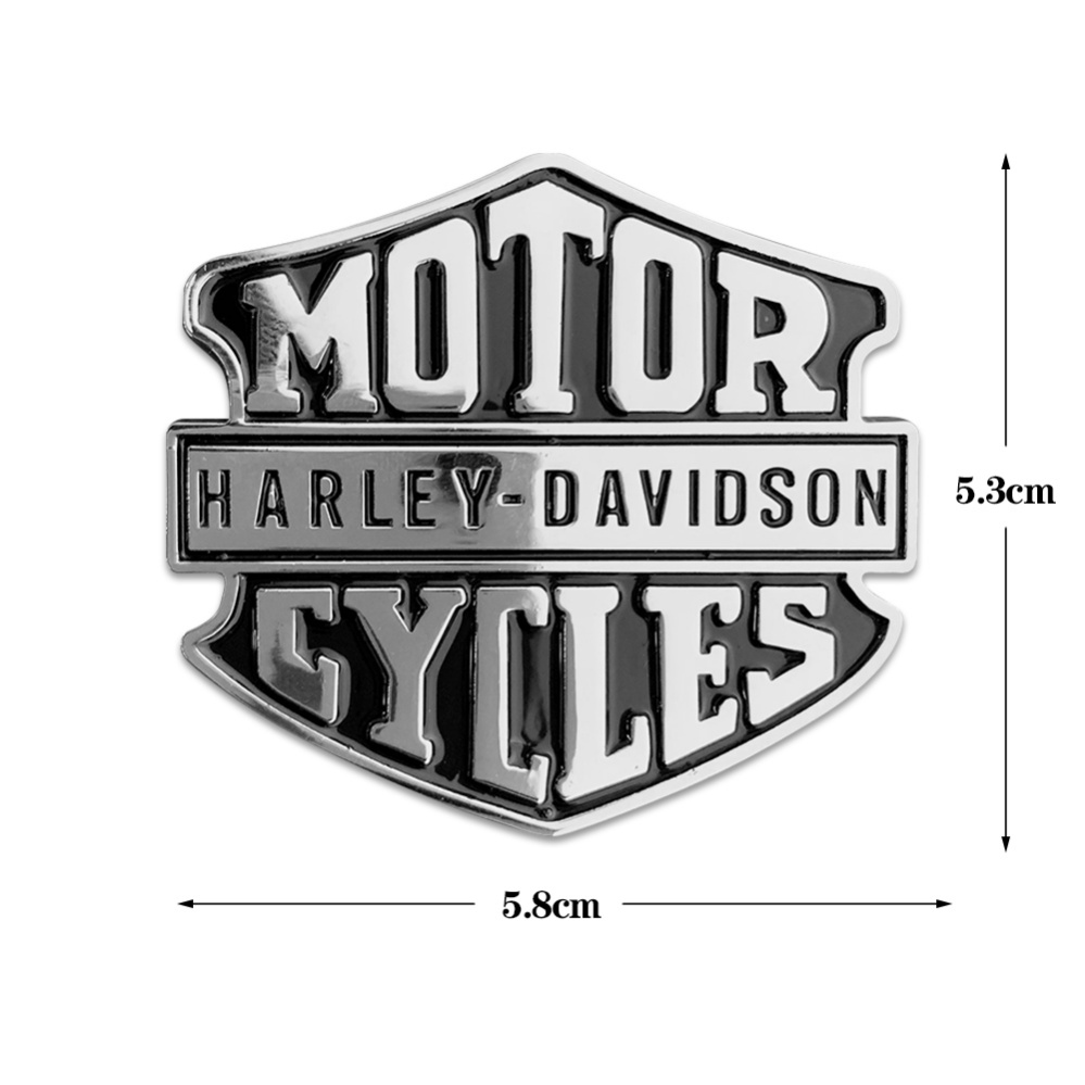 Miếng Dán Kim Loại In Logo HARLEY Kỷ Niệm 100 Năm 110 Bằng Hợp Kim Kẽm Trang Trí Xe Mô Tô HARLEY-Davidson