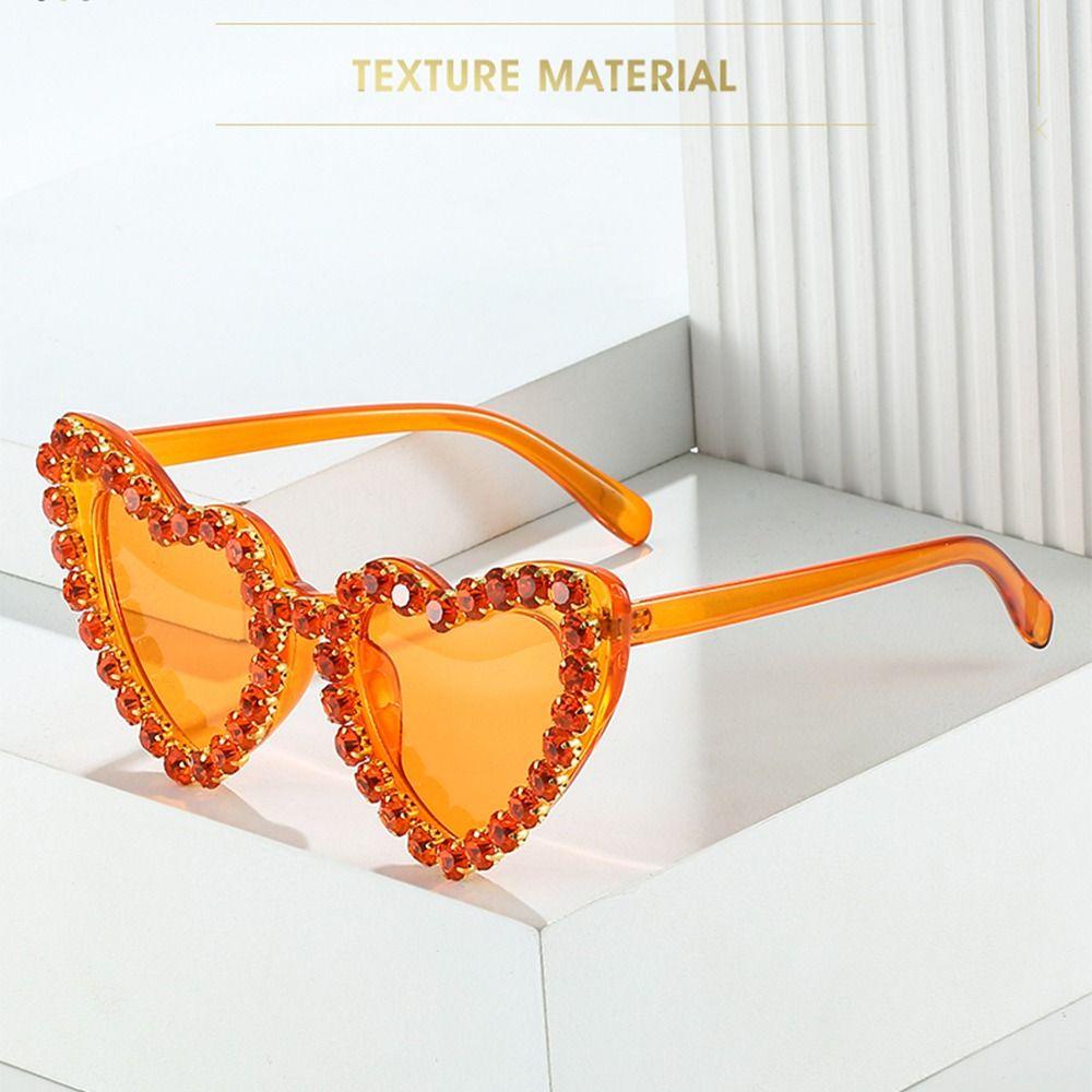 Kính Mát Hình Trái Tim Lấp Lánh Phong Cách Hip Hop Cho Nữ OSIER1
