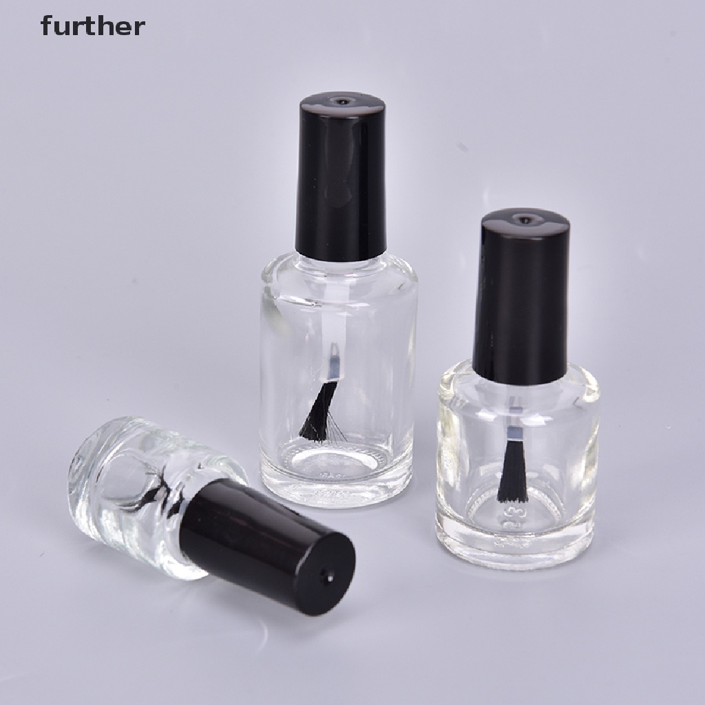 1 Lọ Thủy Tinh Rỗng Đựng Sơn Móng Tay 5 / 10 / 15ml Kèm Cọ