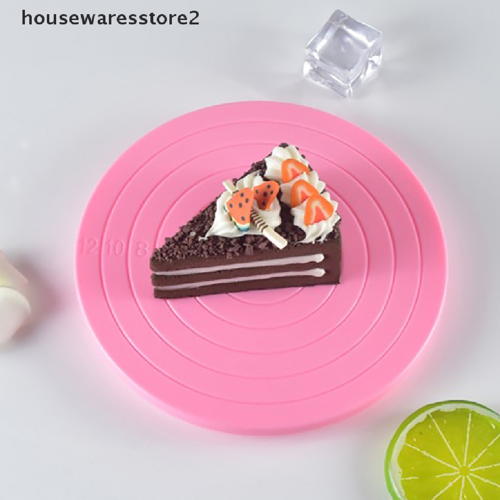 Bàn Xoay Làm Bánh Bằng Nhựa 14cm 2 Cái DIY
