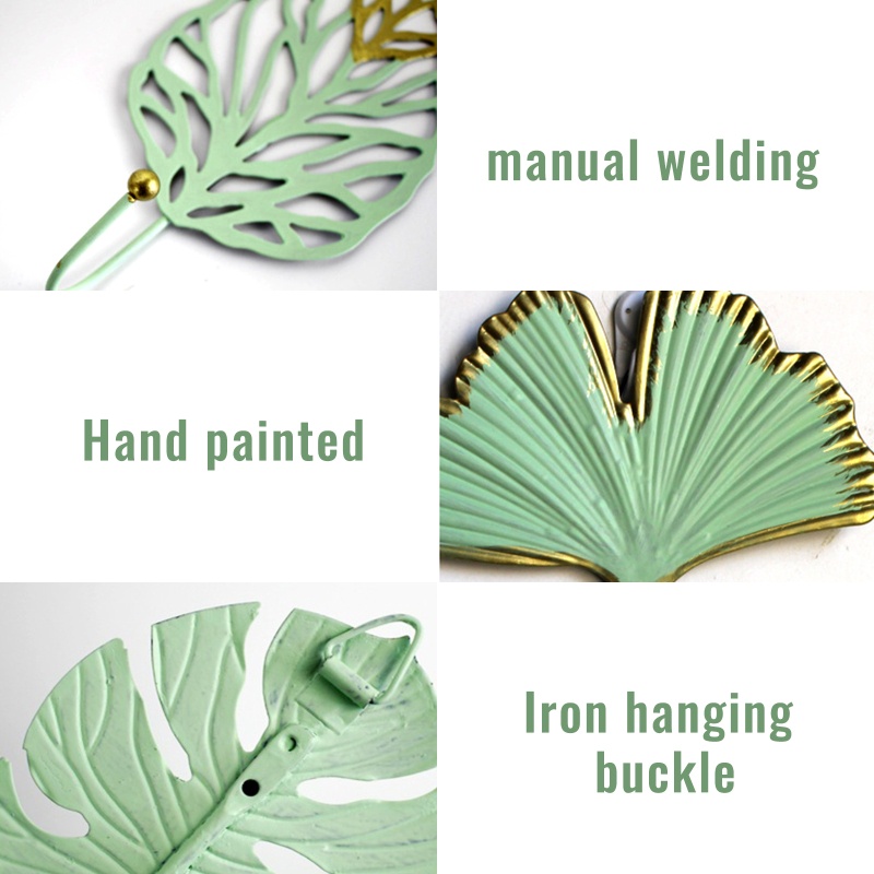 Móc Sắt Treo Đồ Gắn Tường Hình Chiếc Lá Sáng Tạo