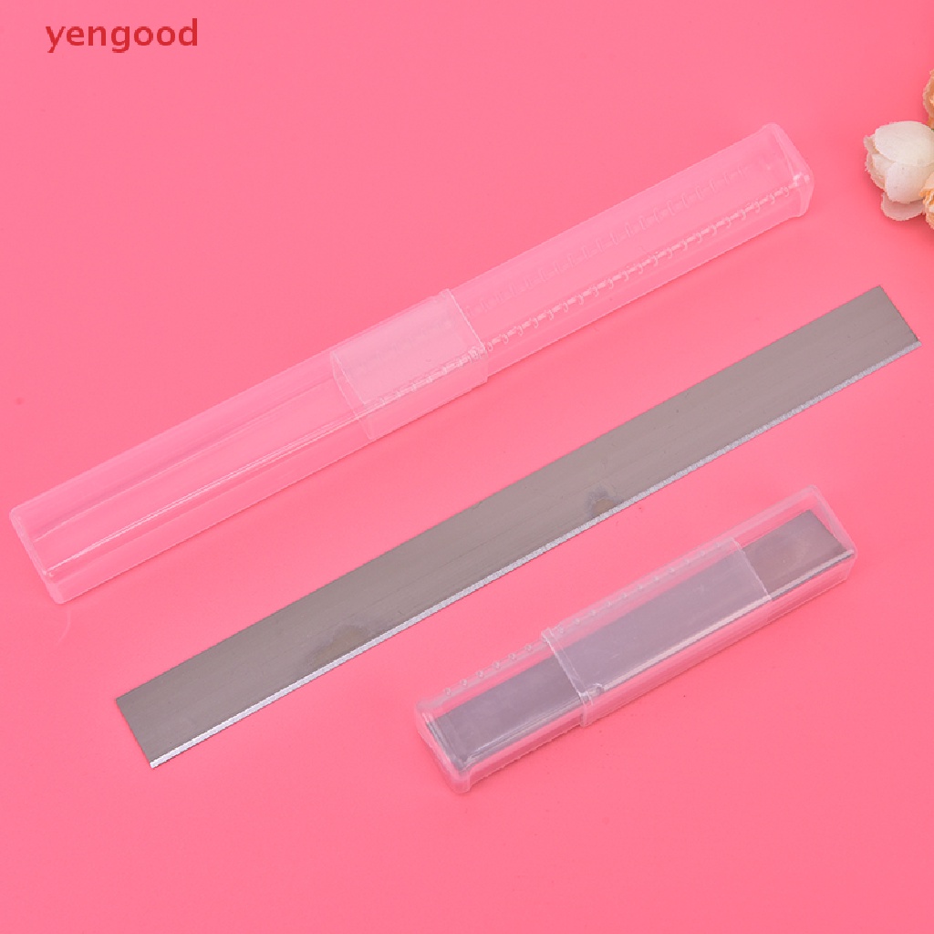 (YGD) 2pcs 4&quot;/8&quot; Stainless Steel Cutters Blades Polymer Pottery Clay Cutg Tools Set