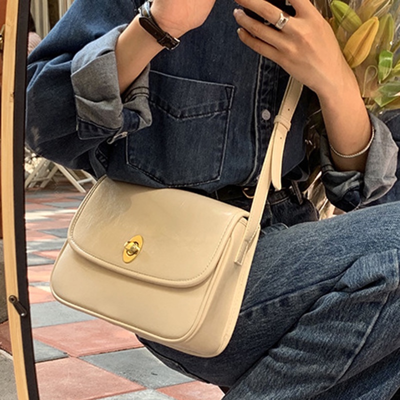 Ielgy Túi Đeo Chéo Vai Bằng Da Nhám Hình Vuông Phong Cách Cổ Điển Thời Trang Cho Nữ