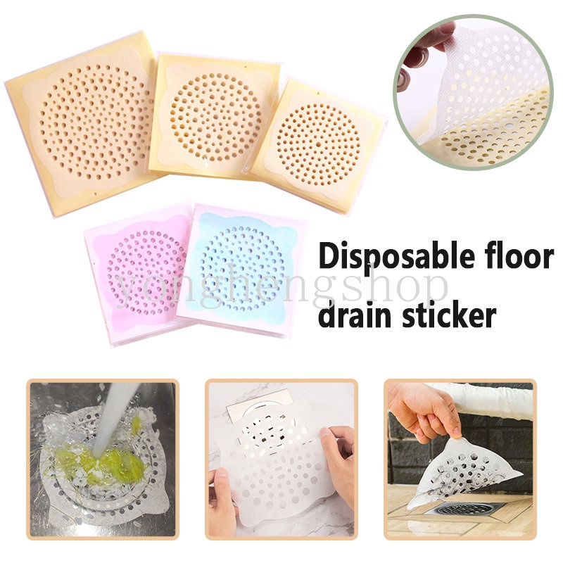 Bộ 10 Miếng Dán Lọc Rác Chống Tắc Nghẽn Dùng Một Lần Cho Nhà Bếp / Phòng Tắm